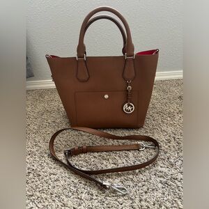 Michael Kors brown leather tote
